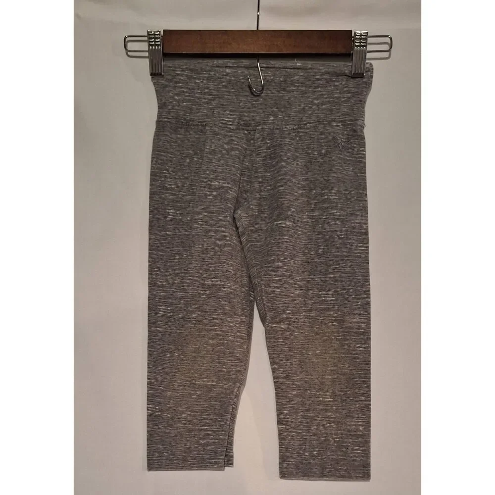 Justice‎ Girls Gray Capri Cropped Leggings Size 8